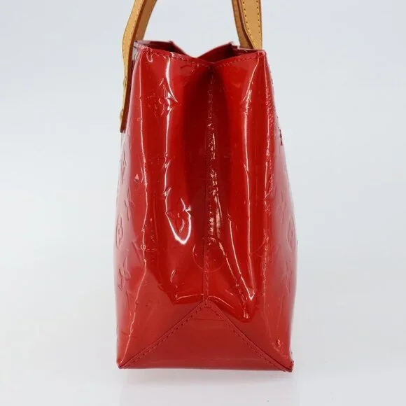 LOUIS VUITTON Monogram Vernis Reade PM Hand Bag Red Rouge - Picture 4 of 16